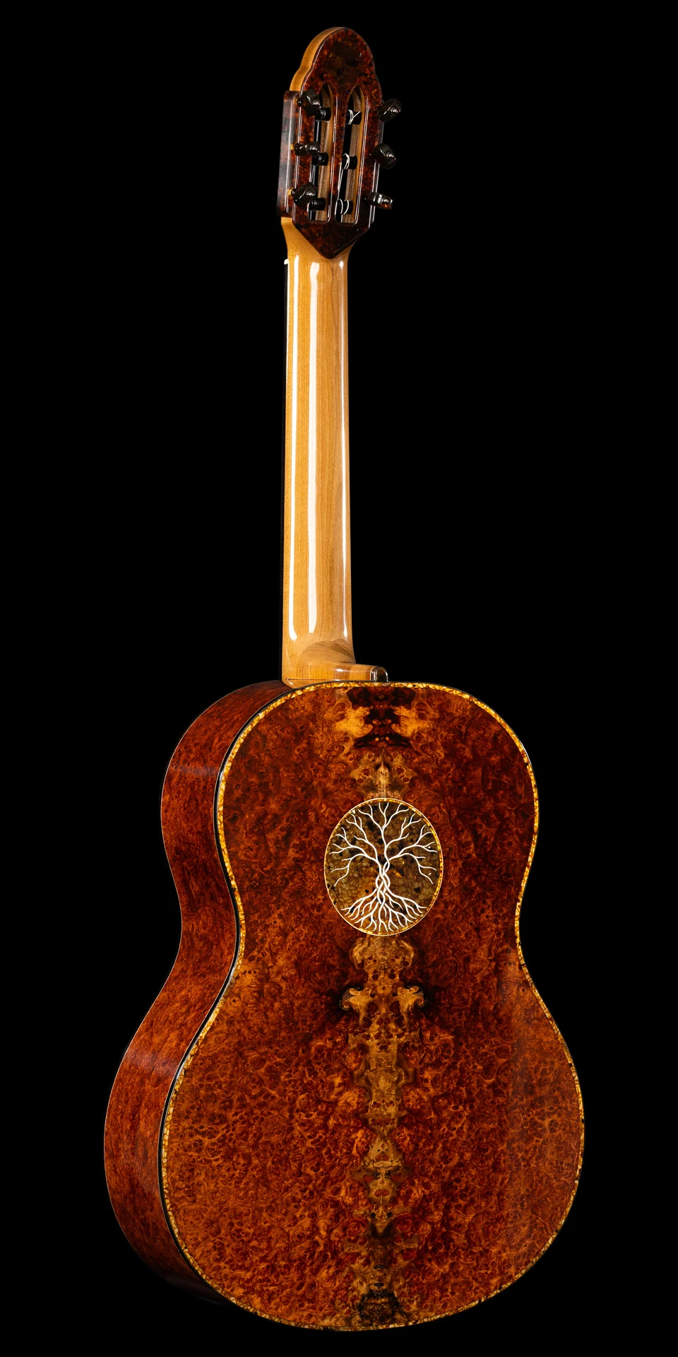 Soul from The Ascent: the tree inlay in its figured wood back